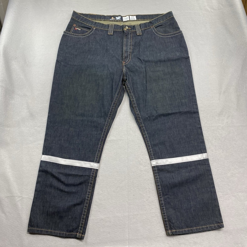 Lapco FR Jeans Mens 44x30 Blue Denim Flame Resistant Modern Fit Workwear
